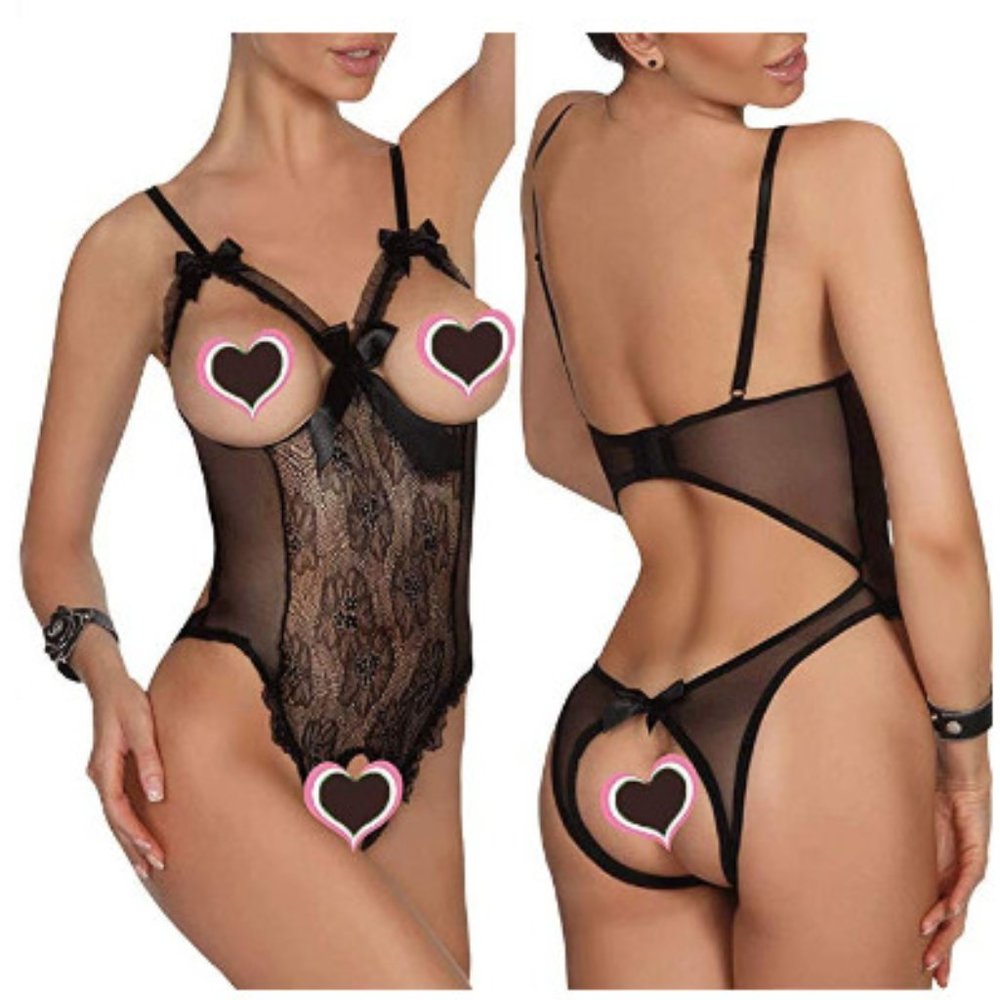 Women  Sexy Teddy Lingerie Lace Bodysuit Nightie